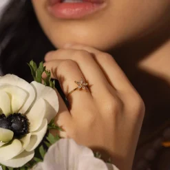 Hot PURELEI Bright Spring Ring