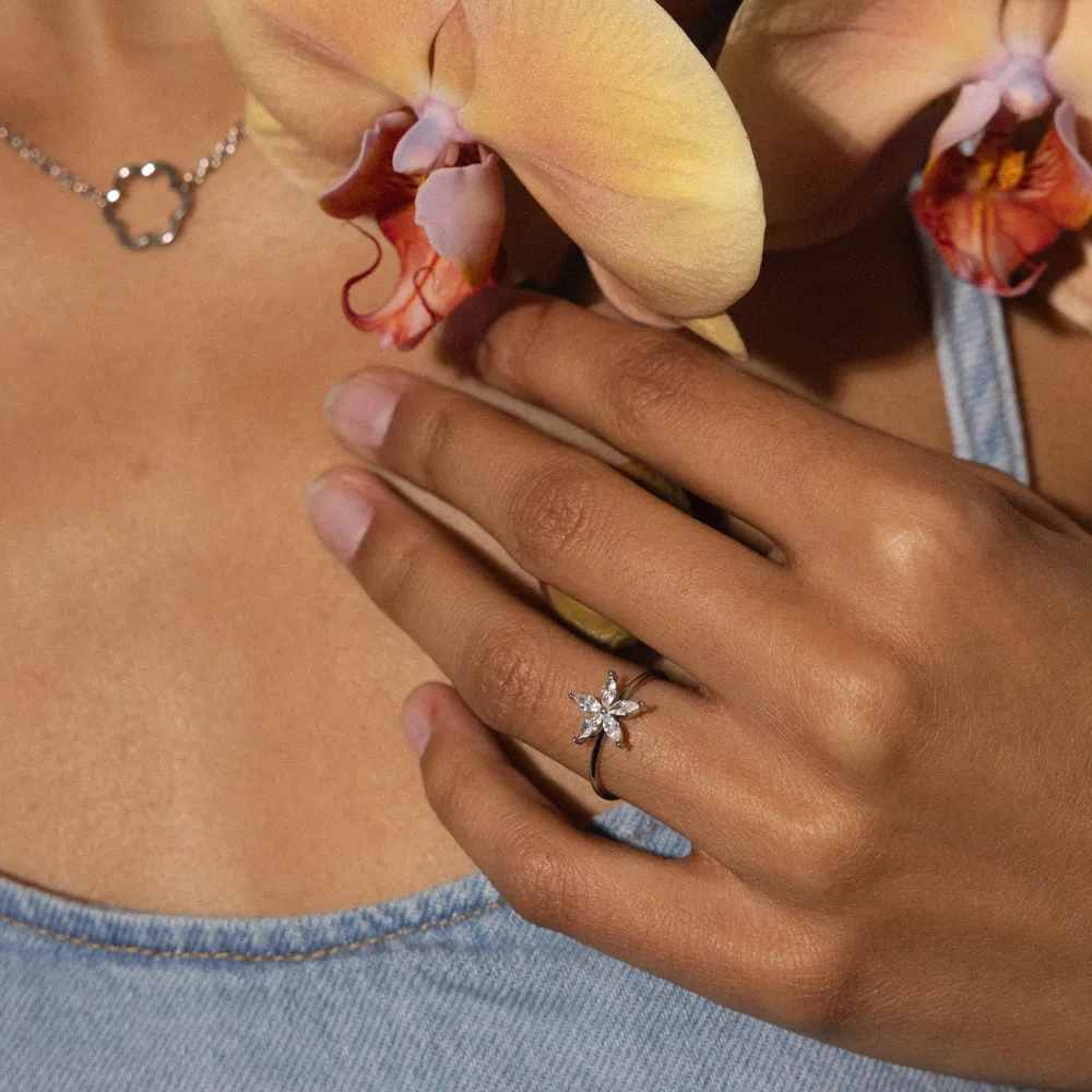 Hot PURELEI Bright Spring Ring