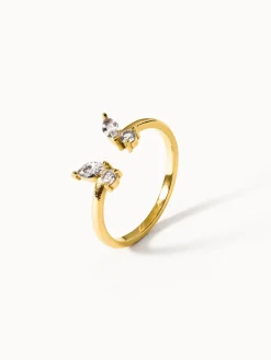 Cheap PURELEI Butterfly Ring