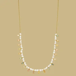 Clearance PURELEI Colorful Coral Kette Gold