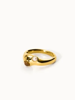 Cheap PURELEI Golden Gaze Ring