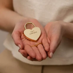 Outlet PURELEI Heart Liebesschloss Gold
