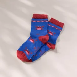 Hot PURELEI Kindersocken Crabs Blue