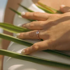 Fashion PURELEI Linen Blossom Ring