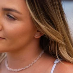 Shop PURELEI Rose Quartz Ohrringe