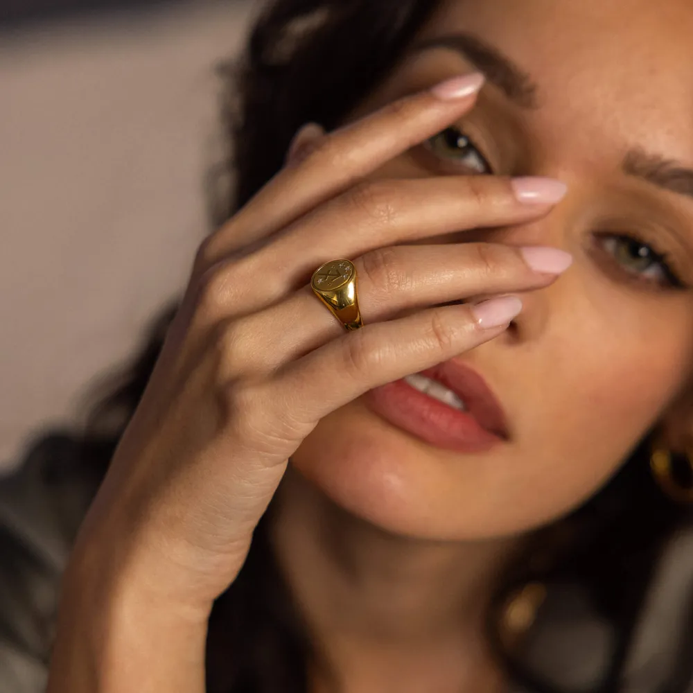 Online PURELEI Schütze Zodiac Ring Gold