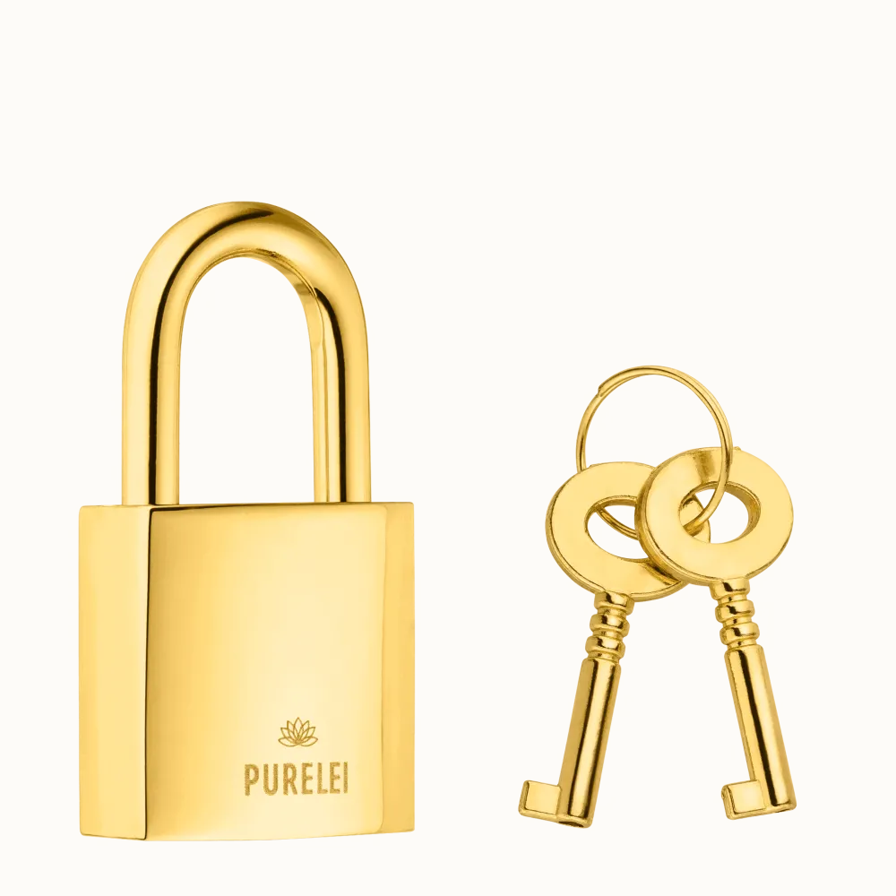 Cheap PURELEI Square Liebesschloss Gold