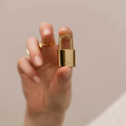 Cheap PURELEI Square Liebesschloss Gold