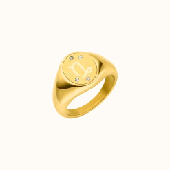 Flash Sale PURELEI Steinbock Zodiac Ring Gold