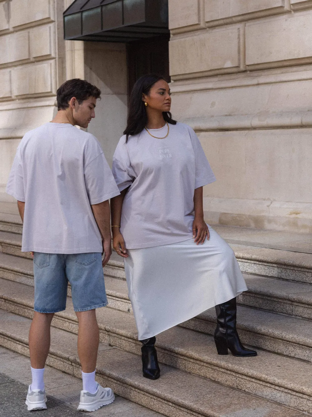 Discount PURELEI T-shirt Connect Purple Lila