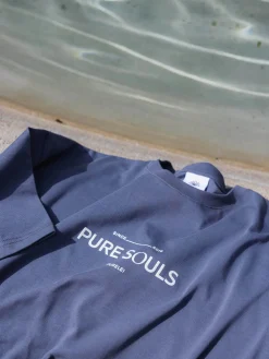 Shop PURELEI T-shirt Pure Souls Dark Blue