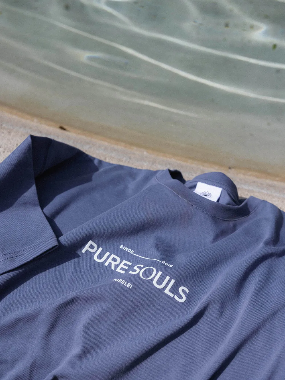 Shop PURELEI T-shirt Pure Souls Dark Blue