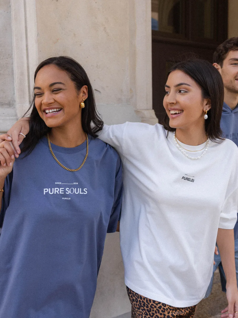 Shop PURELEI T-shirt Pure Souls Dark Blue