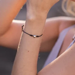 New PURELEI Wish Armband Black Silber